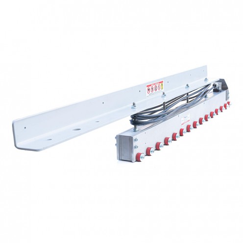 850x50x70 mm Tekerlekli Elektromıknatıs – 24V Güçlü Manyetik Ayırma ve Taşıma Çözümü | BUR7CR-RT-24V-O