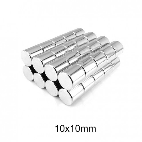 Ø10x10 mm N45 Neodyum Yuvarlak Mıknatıs