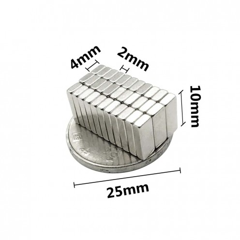 thumbnail image 2 of 80Pcs Neodyiu Strong 10x4x2 Bar Agnets - Rectangular Rare Earth Agnets For Refrigerator 2 of 11
