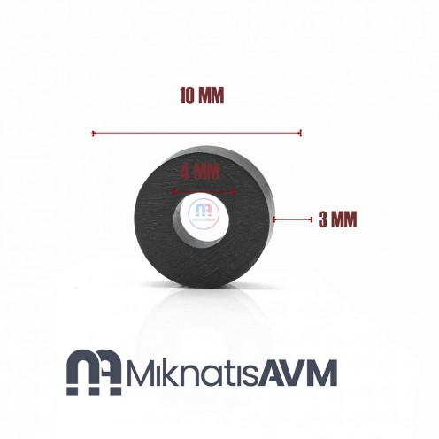 10x4x3 mm Y35 Ferrit Mıknatıs 10x4x3 mm Y35 Ferrit Mıknatıs