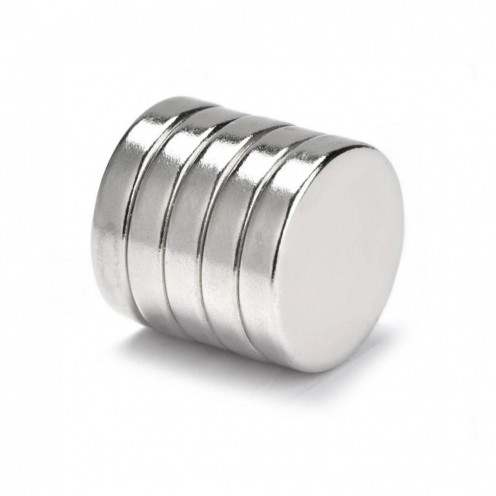 Ø12x3 mm Neodyum Mıknatıs N45 Nikel