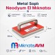 150x100x15 mm Metal Saplı Neodyum Hurdacı Mıknatısı
