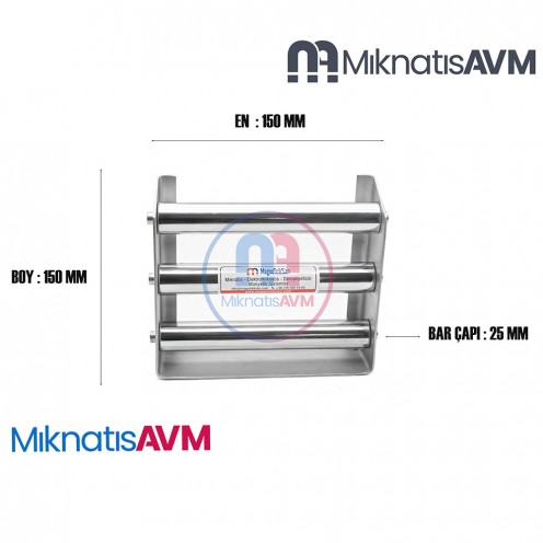 150x150 mm Ø25x3 S882T Neodymium Magnetic Grid – Compact Design, High Gauss Strength