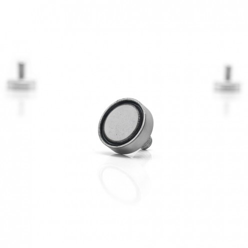 15x5 mm M5x10 Male Threaded Neodymium Pot Magnet