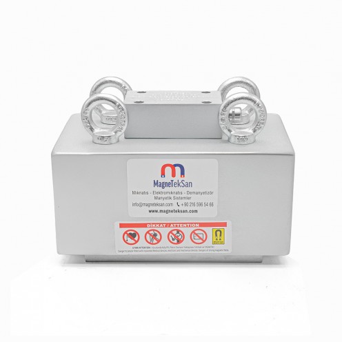160x260x120 mm Güçlü Elektromıknatıs – 2xM12 Bağlantılı, 110V DC Endüstriyel Tip (BUKLS7C2KK-RAE-P Serisi)