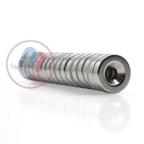18 mm Diameter Countersunk Neodymium Magnet – Ø18x5/5.5x5 mm