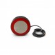 Ø190×35 mm 24V DC Electromagnet – M12 Threaded, Top Cable Exit, Black Coated, 50% Duty Cycle Industrial Holding Magnet