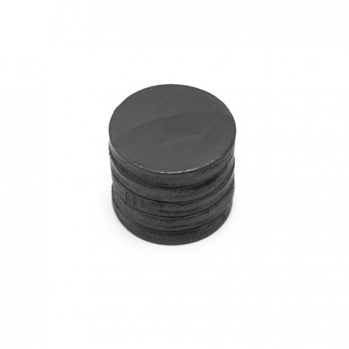 Ø19x3 mm Yumuşak Ferrit Süsleme Mıknatısı - Esnek Siyah Mıknatıs (500 Adet)