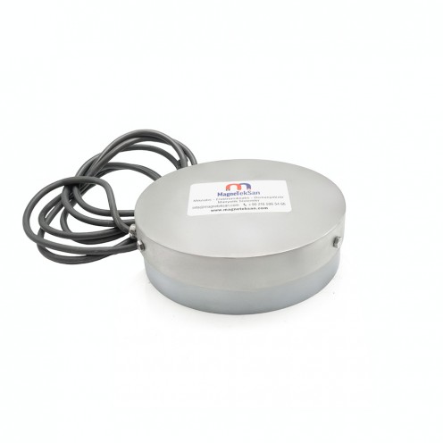 Ø200x63 mm Yandan Bağlantılı Elektromıknatıs – 24V DC, Güçlü Metal Tutucu, Endüstriyel Kullanım Ø200x63 mm Yandan Bağlantılı Elektromıknatıs – 24V DC, Güçlü Metal Tutucu, Endüstriyel Kullanım