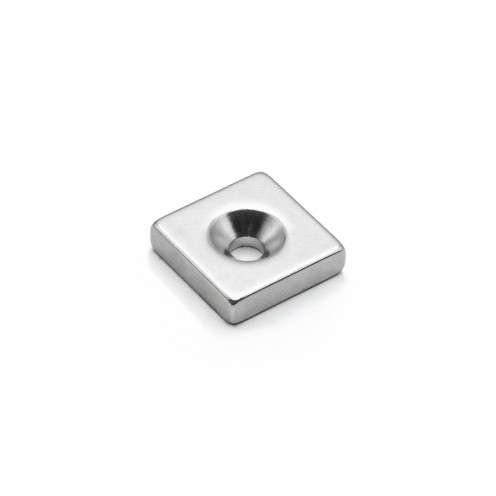 20x20x5 mm (10,5x5) x1 Havşalı Neodyum Mıknatıs