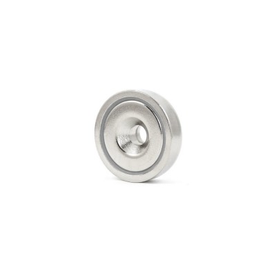 Ø20x7 mm M5 Havşalı Neodyum Pot Mıknatıs