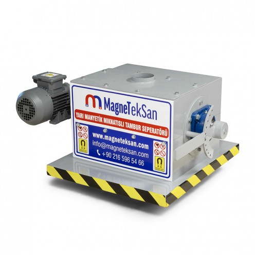 219x360 mm Closed Type Separator with Semi-Magnetic Drum