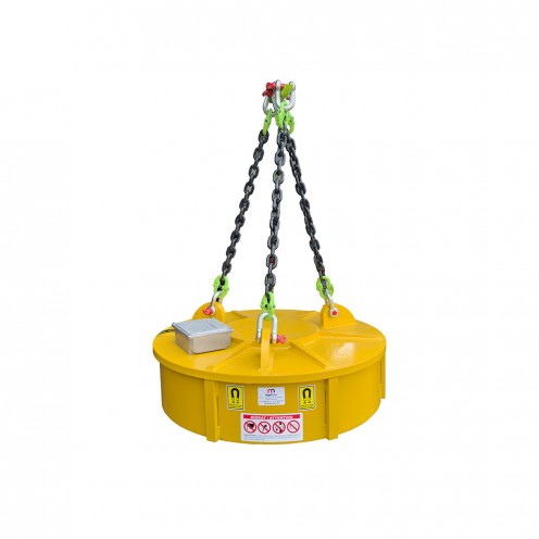 220V Beslemeli Ø1000 Elektromıknatıs – Hurda ve Sac Taşıma İçin Güçlü Manyetik Sistem