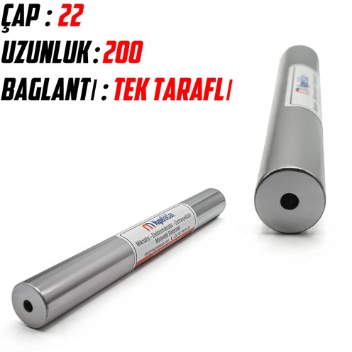 22x200 mm Neodyum Çubuk Mıknatıs 22x200 mm Neodyum Çubuk Mıknatıs
