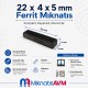 22x4x5 mm Y35 Ferrit Mıknatıs - 3 Boyutlu Yazıcı, Buzdolabı Magneti, Hediyelik Eşya