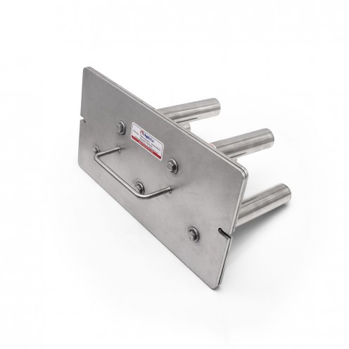 250x125 mm Krom Tutamaklı, Kolay Temizlenebilir, Çift Sıralı Neodyum Elek Mıknatıs