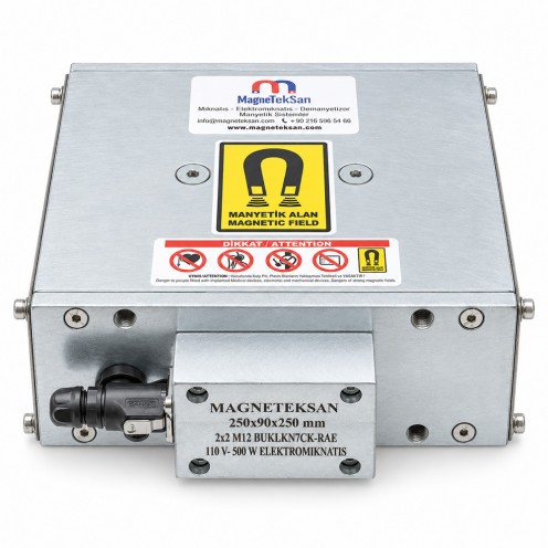 250x90x250 mm Robot Kolu Şaft Taşıma Elektromıknatısı
