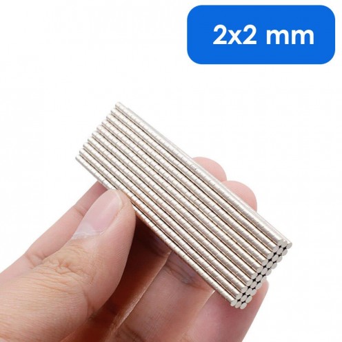 Ø2x2 mm Neodyum Mıknatıs - 100 Adet