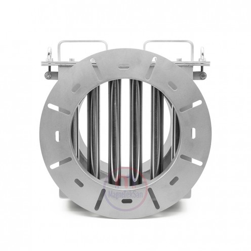 Ø300 mm Input Output Drawer Magnetic Separator - Completely Stainless and Gauss Certified Ø300 mm Input Output Drawer Magnetic Separator - Completely Stainless and Gauss Certified