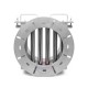 Ø300 mm Input Output Drawer Magnetic Separator - Completely Stainless and Gauss Certified Ø300 mm Input Output Drawer Magnetic Separator - Completely Stainless and Gauss Certified