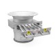 Ø300 mm Input Output Drawer Magnetic Separator - Completely Stainless and Gauss Certified Ø300 mm Input Output Drawer Magnetic Separator - Completely Stainless and Gauss Certified