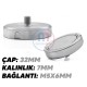 32x7 mm M5x6 Erkek Bağlantılı Neodyum Pot Mıknatıs – Yüksek Çekim Gücü, Kompakt Tasarım, Endüstriyel Kalite