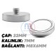 32x7 mm M8x6 mm Erkek Bağlantılı Neodyum Pot Mıknatıs – Yüksek Çekim Gücü, Kompakt Tasarım, Endüstriyel Kalite 32x7 mm M8x6 mm Erkek Bağlantılı Neodyum Pot Mıknatıs – Yüksek Çekim Gücü, Kompakt Tasarım, Endüstriyel Kalite