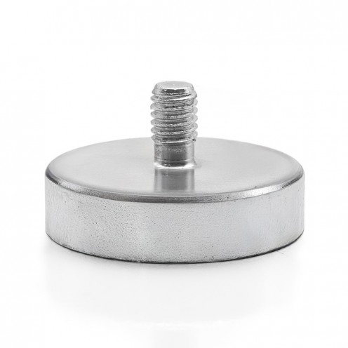 Ø32x8 mm M6x10 Erkek Bağlantılı Neodyum Pot Mıknatıs
