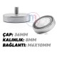 36x8 mm M6x10 Erkek Bağlantılı Neodyum Pot Mıknatıs – Yüksek Çekim Gücü, Kompakt Tasarım, Endüstriyel Kalite