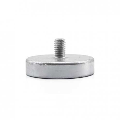 Ø36x8 mm M6x10 Erkek Bağlantılı Neodyum Pot Mıknatıs – Yüksek Çekim Gücü, Kompakt Tasarım, Endüstriyel Kalite