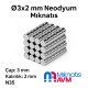 3x2 mm Neodymium Magnet