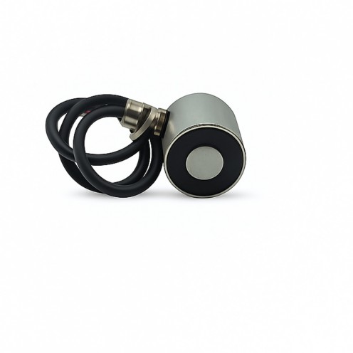 Ø40×40 mm 24V Elektromıknatıs – M6 Bağlantılı, Yandan Kablolu, %100 Çalışma, Sürekli Kullanım Tipi Güçlü Endüstriyel Elektromıknatıs