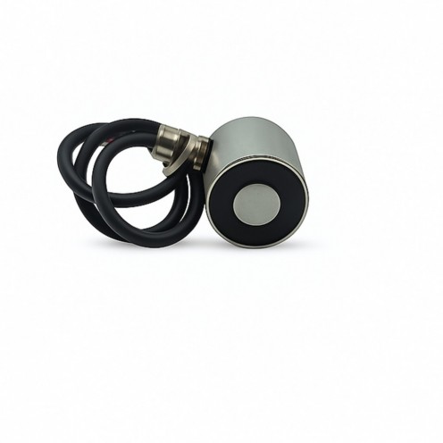 Ø40×40 mm Elektromıknatıs – 24V %100 / 48V %50 M5BY10RCR-Çalışma, Yüksek Tutma Gücü, Endüstriyel ve Test Sistemleri için