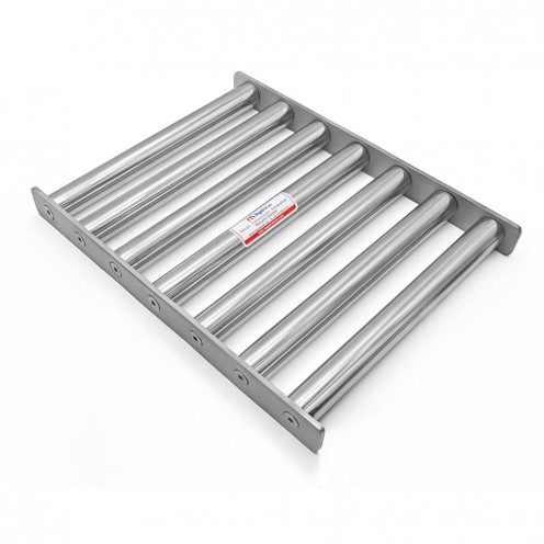 400×310 mm Ø32 7-Bar Neodymium Grid – Metal Separation for Spices/Cocoa/Powdered Sugar Lines