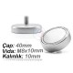 40x10 mm M8x10 Male Threaded Neodymium Pot Magnet