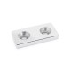 40x15x5 mm (10,5x5) x2 Dikdörtgen Havşalı Neodyum Mıknatıs