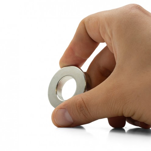 Ø40x20x8 mm Normal Delikli Neodyum Mıknatıs Ø40x20x8 mm Normal Delikli Neodyum Mıknatıs