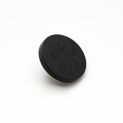 Ø43mm Kauçuk Pot Mıknatıs M6 - Beyaz Vidalı Kroşe Bağlantılı