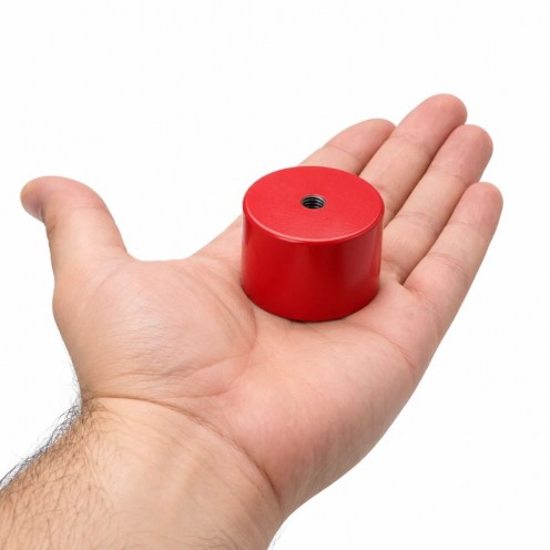 Ø45x30 mm M8 Alnico Pot Mıknatıs - 450 °C Çalışma Sıcaklığı - 8,5 kg Kaldırma Kapasitesi