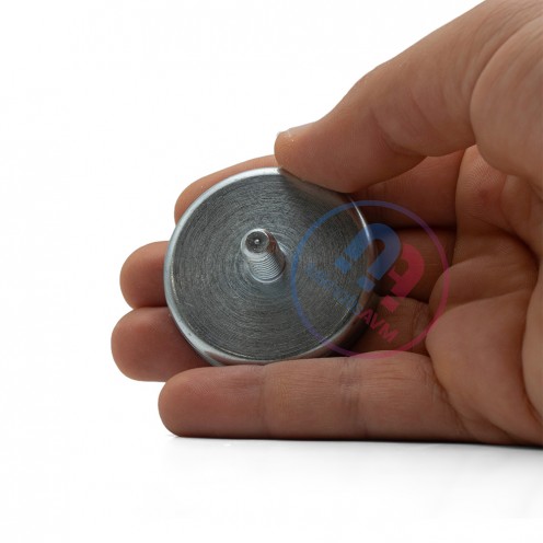 48x10 mm M8x8 N35 Male Threaded Neodymium Pot Magnet 48x10 mm M8x8 N35 Male Threaded Neodymium Pot Magnet