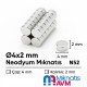 Super Strong Neodymium Magnet – Ø4x2 mm Super Strong Neodymium Magnet – Ø4x2 mm