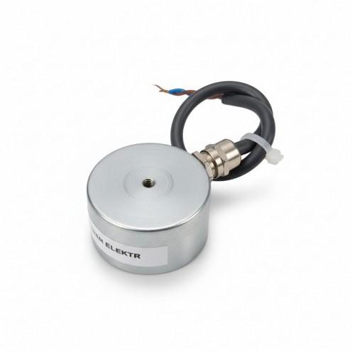 Ø50×27 mm Elektromıknatıs – 24V %100 / 48V %50 Çalışma, Yüksek Tutma Gücü, Endüstriyel ve Test Sistemleri için