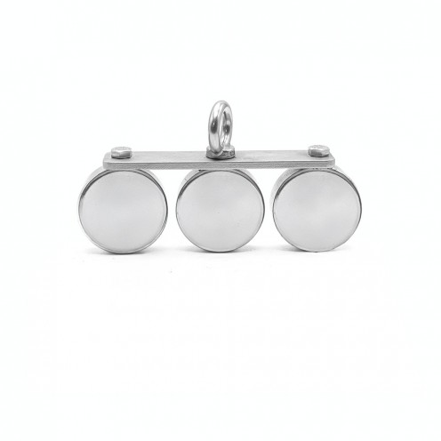 Ø60 mm Magnet Fishing, 3lü Efsane Deniz Mıknatısı - 600 kg Taşıma Gücü