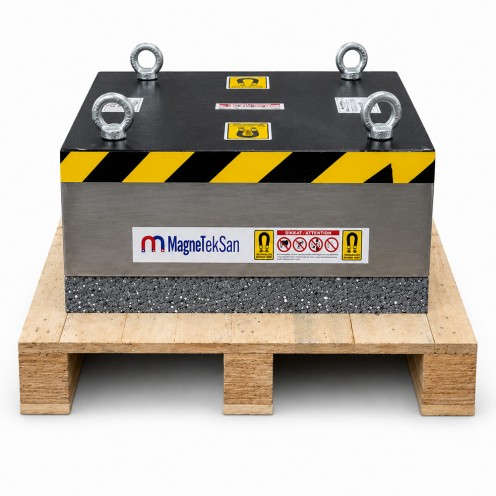 600x500x200 mm Suspended Ferrite Plate Magnet - Conveyor Belt Magnet