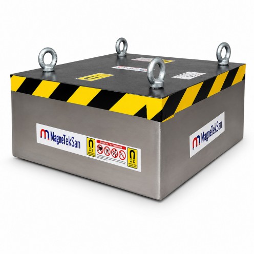 600x500x200 mm Suspended Ferrite Plate Magnet - Conveyor Belt Magnet