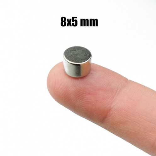 Ø8x5 mm N52 Neodymium Magnet