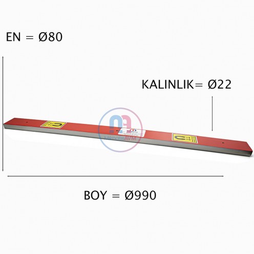 990x80x22 mm Neodymium Plate Magnet – Industrial-Grade Magnetic Separator