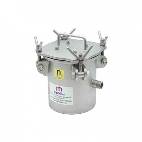 Boya ve Akışkan Hatları İçin Yüksek Gausslu 4 Çubuklu Manyetik Filtre – DN20 Ø25x190 mm