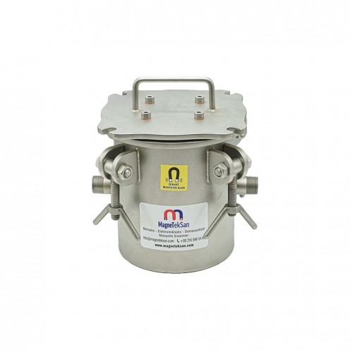 Boya ve Akışkan Hatları İçin Yüksek Gausslu 4 Çubuklu Manyetik Filtre – DN20 Ø25x190 mm