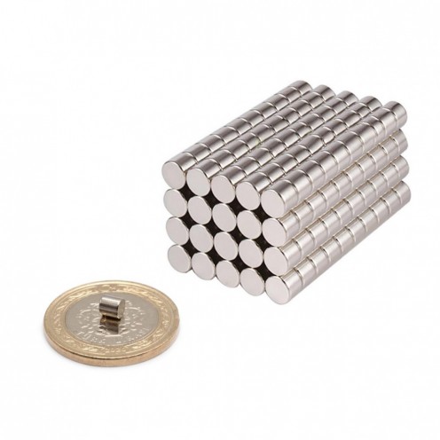 Çap 2 mm x Kalınlık 2 mm Neodyum Mıknatıs